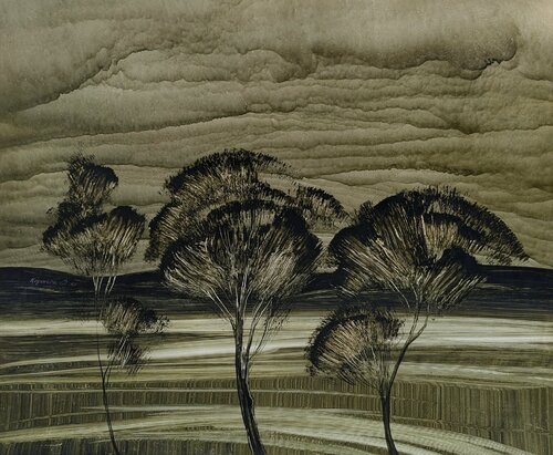 "Low Sky" di KOREYBA, Pittura in vendita su Singulart