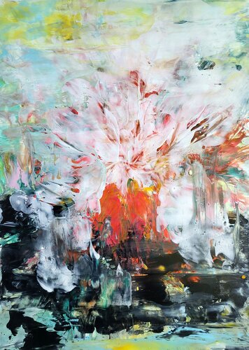 Flammen der Verwandlung de Ingeborg LUDWIG, Obra en papel a la venta en Singulart
