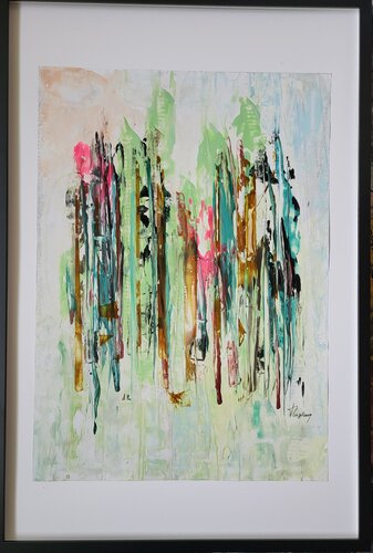 Vertical Energy by Ingeborg LUDWIG, Work on Paper for Sale on Singulart