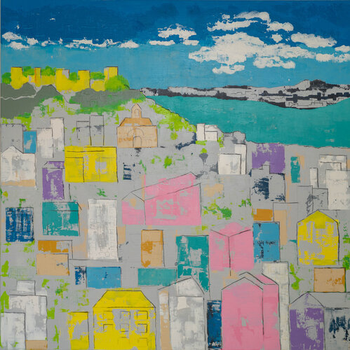 Lissabon by Kristin Gezorreck, 회화 for Sale on Singulart