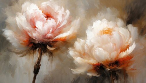 Peonies in Furl von Uchenna Obinabo-Mabazza, Druck kaufen auf Singulart