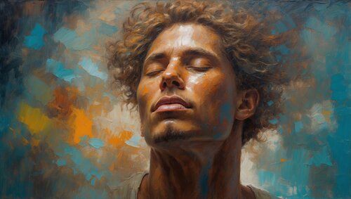 The First Breath of Light von Uchenna Obinabo-Mabazza, Druck kaufen auf Singulart