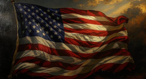 American Flag van Uchenna Obinabo-Mabazza, Digitaal te koop op Singulart