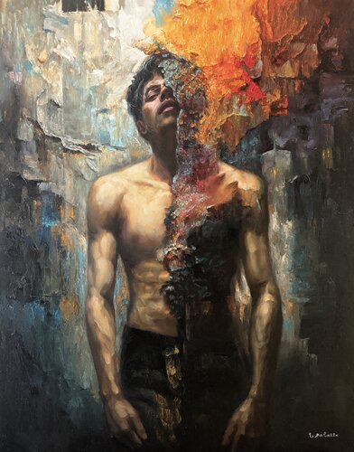 What Survives the Flame by Uchenna Obinabo-Mabazza, Painting for Sale on Singulart