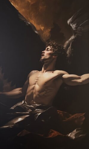 Fall of the Dark Angel by Uchenna Obinabo-Mabazza, Print for Sale on Singulart