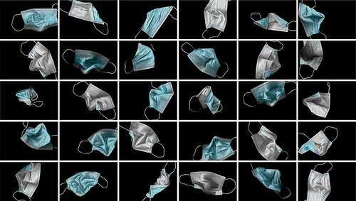 Thirty Variations of a Disposable Face Covering Thrown Down in Anger von Bruce Eves, Fotografie kaufen auf Singulart