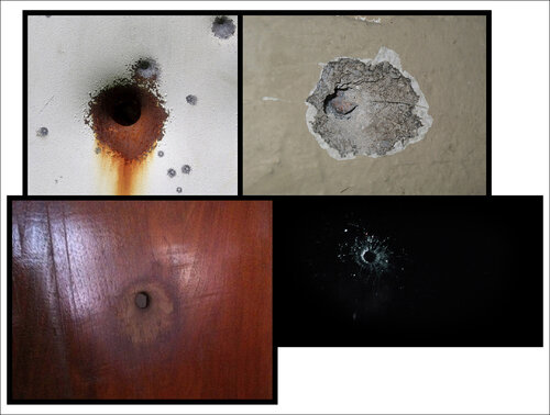 "Work # 754-05: (Untitled # 86) Four Bullet Holes" by Bruce Eves, Photography for Sale on Singulart