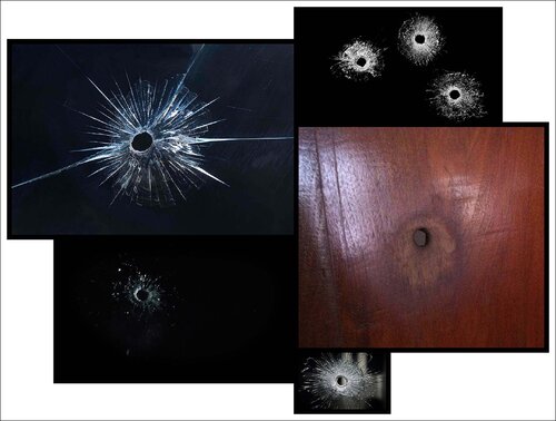 "Work # 754-09: (Untitled # 90) Seven Bullet Holes" by Bruce Eves, Photography for Sale on Singulart