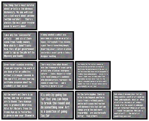 "Work # 899: Several Statements (About the Art World) to Make People Squirm" von Bruce Eves, Fotografie kaufen auf Singulart