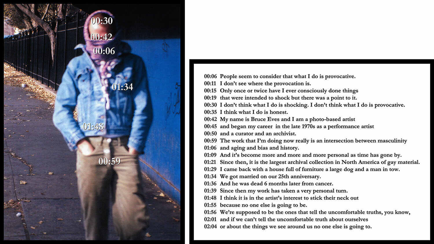 "People Seem to Consider . . ." Bruce Eves