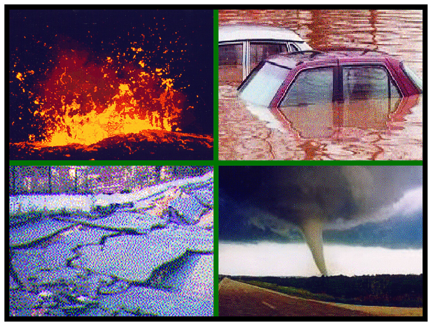 "Work # 394: Nature Fights Back -- The Basic Elements (Four Reasons to Love the Earth)" Bruce Eves