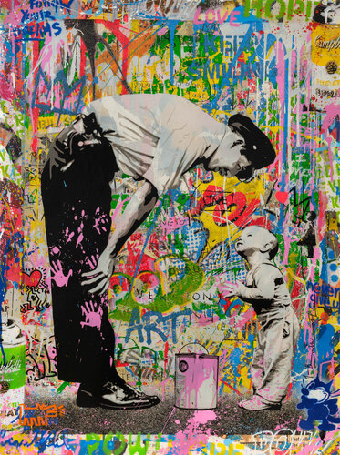 Not Guilty - Pink di Mr. Brainwash, Opera su carta in vendita su Singulart
