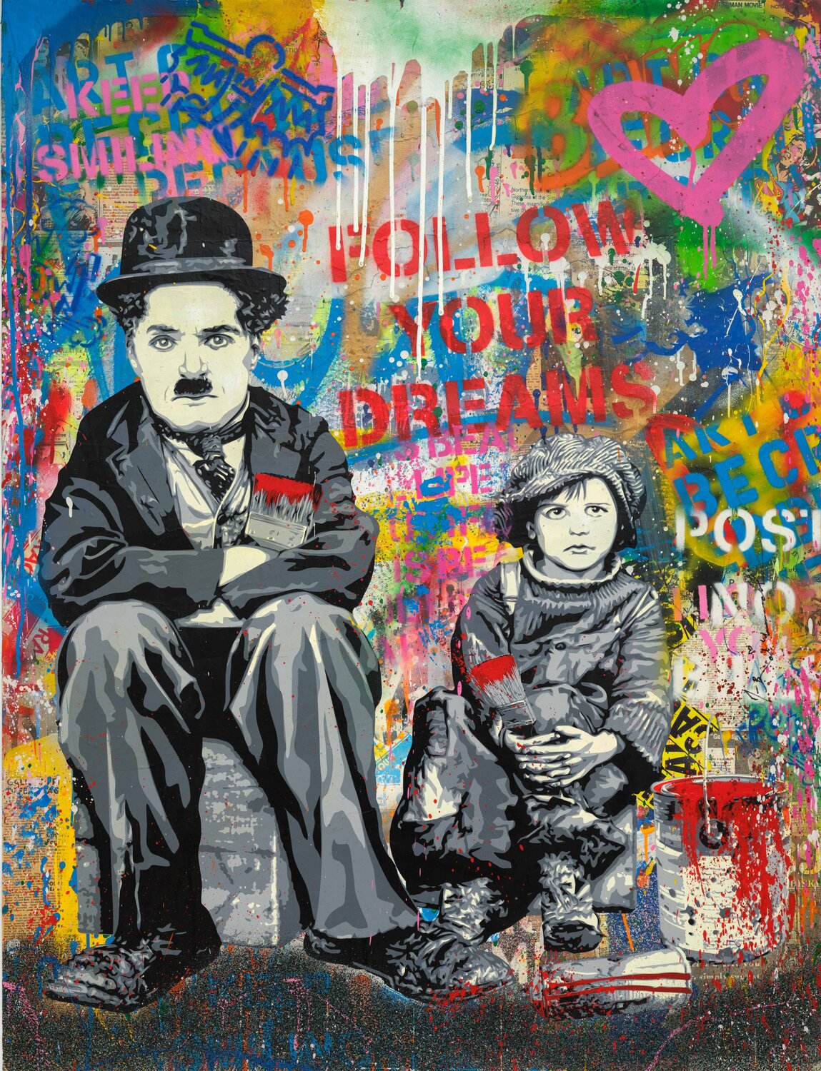 Day Dreaming Mr. Brainwash Opera su carta in vendita