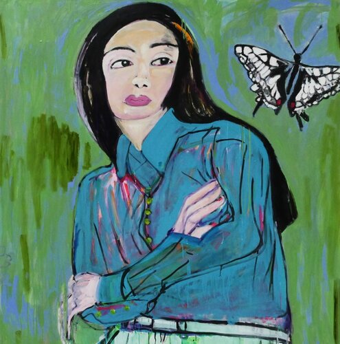 Modern People by Judith Breuer, 油畫 for Sale on Singulart