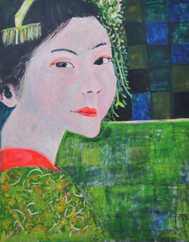 Madame Butterfly van Judith Breuer, Schilderij te koop op Singulart