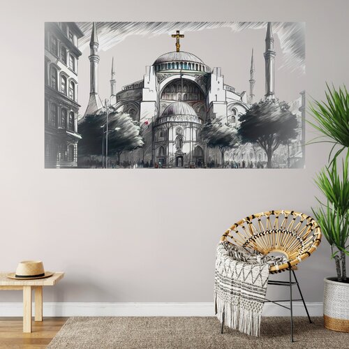Hagia Sophia Sacred Monument Temple in the Crossroads of East and West. Constantinople Istanbul Mosque Orthodox Church Ayia Sofia par Thomas Piperis, Digital en vente sur Singulart