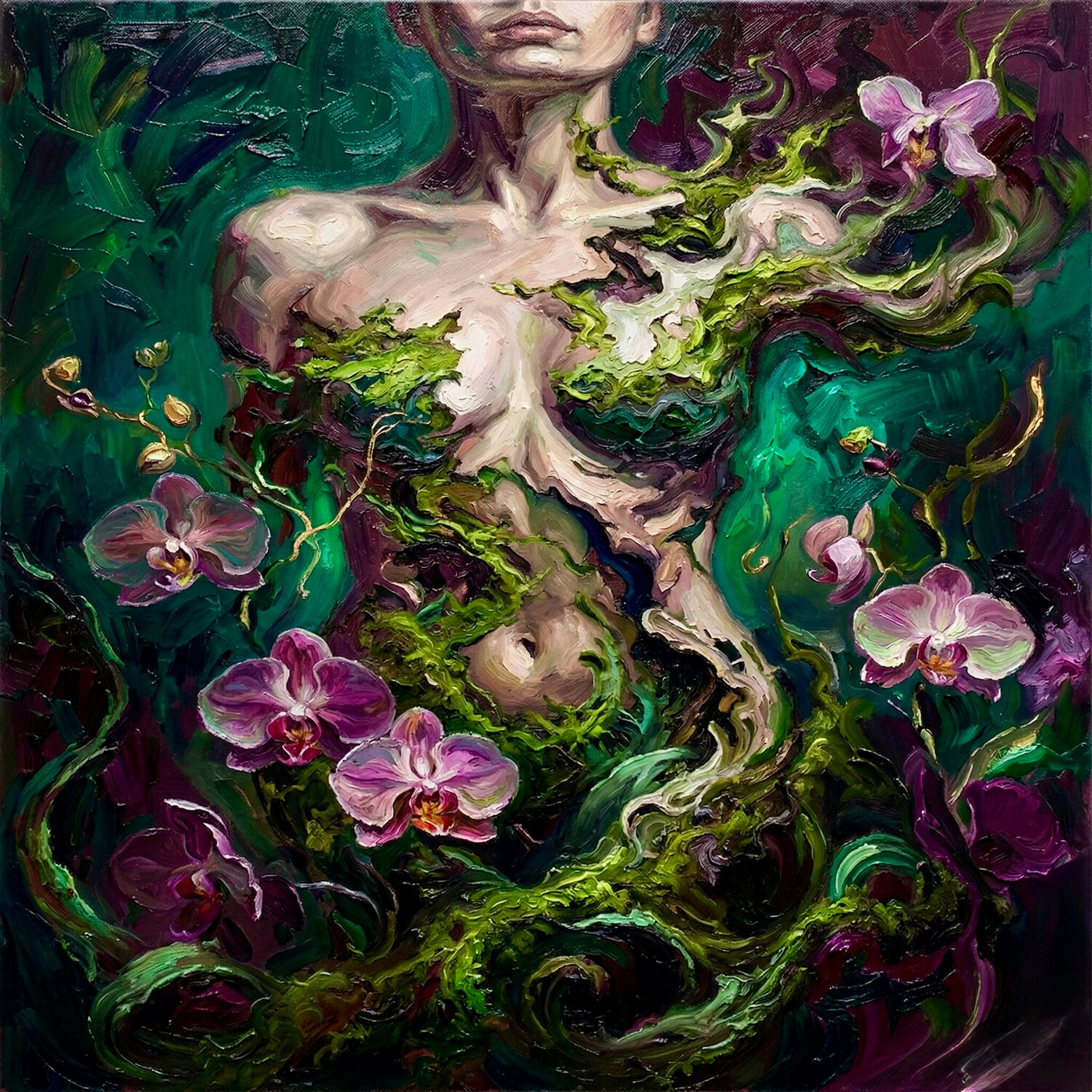 The Cartography of Silence A Neo Realism Creation on Premium Cotton Canvas Thomas Piperis Autres supports à vendre