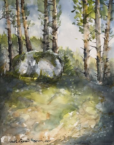 The Nature around me" par Leila Lagrèn, Œuvre sur papier en vente sur Singulart
