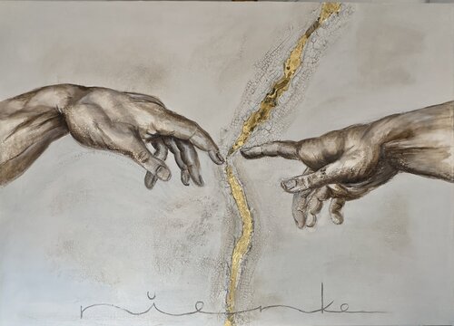 The connection par NIENKE VISSCHER, Peinture en vente sur Singulart