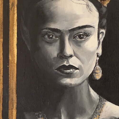Frida Kahlo — Ode to Resilience by NIENKE VISSCHER, Painting for Sale on Singulart