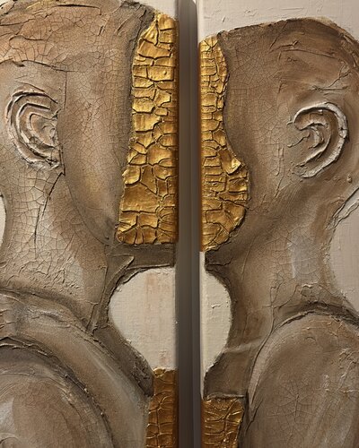 More than - AGAPE series No. 5 of 5 (Diptych) par NIENKE VISSCHER, Peinture en vente sur Singulart