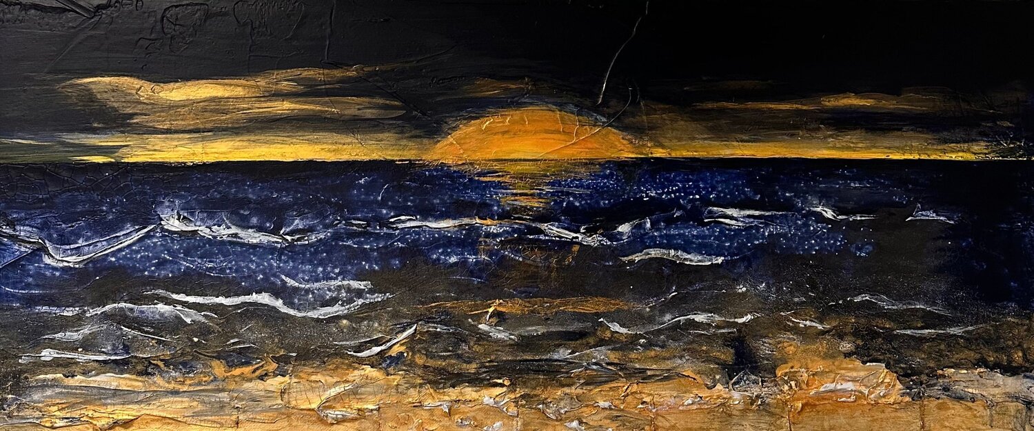 Golden hour NIENKE VISSCHER Peinture originale à vendre