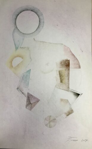 GEOMETRY  OF  FEMINITY by Jaroslav Toman, 회화 for Sale on Singulart