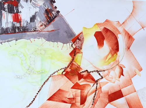 Exodus at Crossroads X de Jaroslav Toman, Pintura a la venta en Singulart