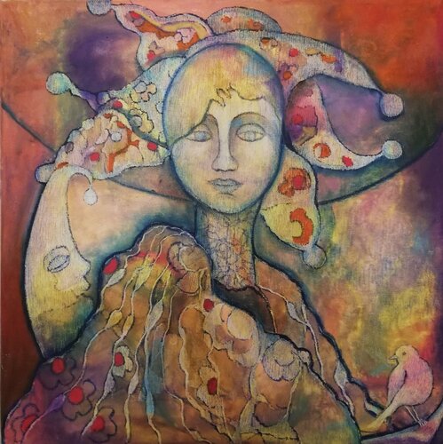 La Troubadour by Annie Vandemalle, Painting for Sale on Singulart