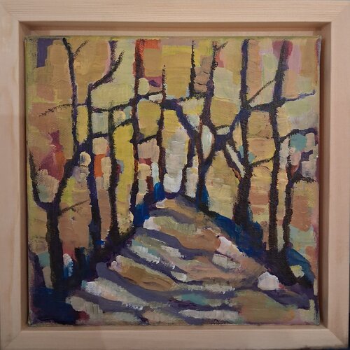 PETITE FORET MAGIQUE 3 di Annie Vandemalle, Pittura in vendita su Singulart