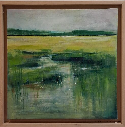 CHAMPS VERT D EAU von Annie Vandemalle, Malerei kaufen auf Singulart