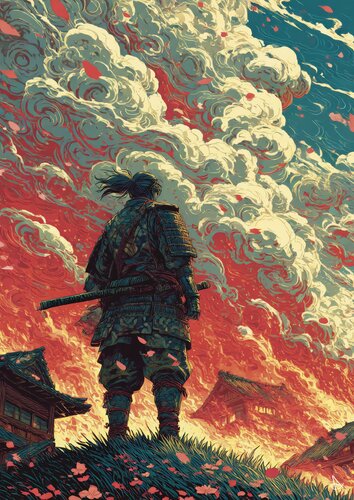 Ashes of Honor 名誉の灰 von ANDSAL, Druck kaufen auf Singulart