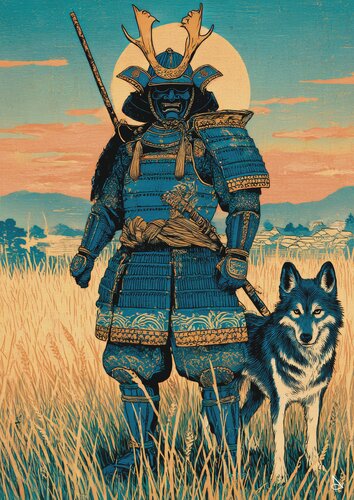 The Wolf and the Warrior 狼 par ANDSAL, Édition en vente sur Singulart