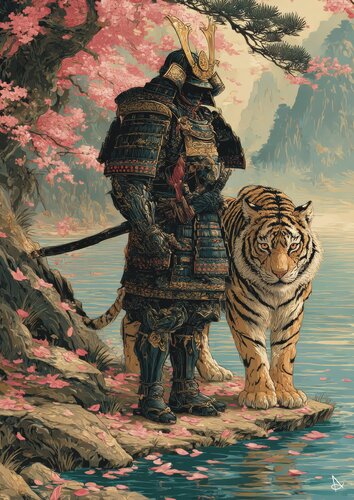 Tora no Soba 虎の傍 by ANDSAL, Print for Sale on Singulart