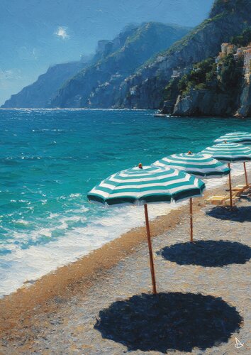 Cetara Blue von ANDSAL, Druck kaufen auf Singulart