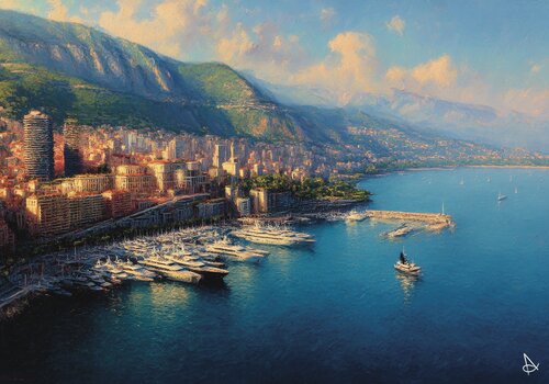 MONACO von ANDSAL, Druck kaufen auf Singulart