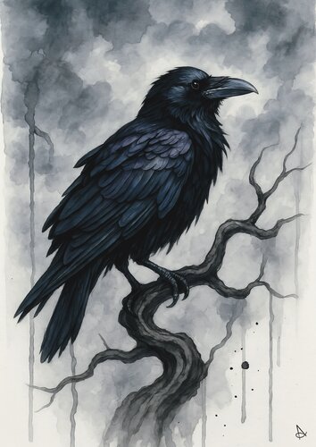 Il Corvo e l’Attesa van ANDSAL, Afdruk te koop op Singulart