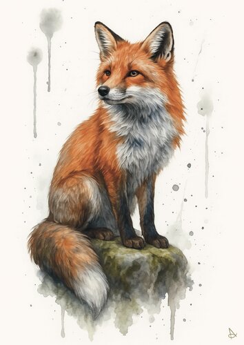 La Volpe e il Tempo by ANDSAL, Print for Sale on Singulart