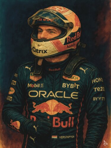 Max Verstappen Red Bull Racing Special Limited Edition by ANDSAL, Print for Sale on Singulart