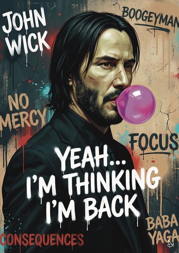 John Wick – Baba Yaga par ANDSAL, Digital en vente sur Singulart