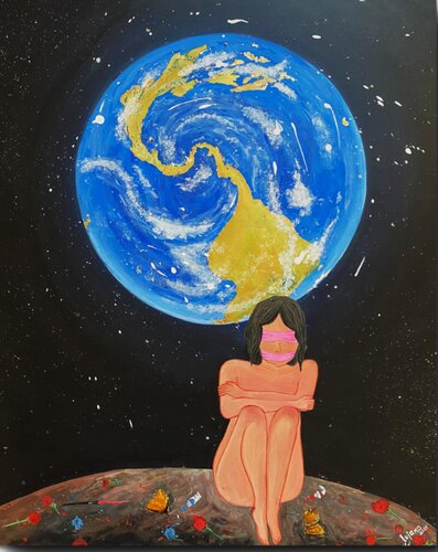 QUÍTAME ESTA CINTA ROSA van Georgina Lujano, Schilderij te koop op Singulart