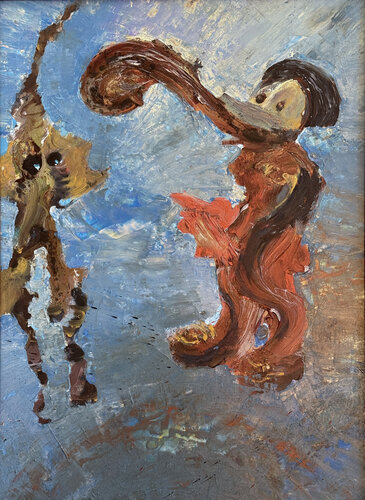 The Conversation de Raindog, Pintura a la venta en Singulart