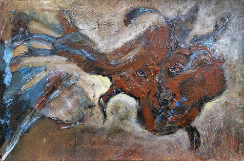 There's A Dog In The Pool by Raindog, Painting for Sale on Singulart