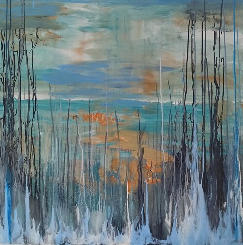 Aquarius van Vinja Bergmann, Schilderij te koop op Singulart