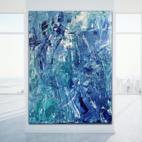 Eiskristall van Vinja Bergmann, Schilderij te koop op Singulart