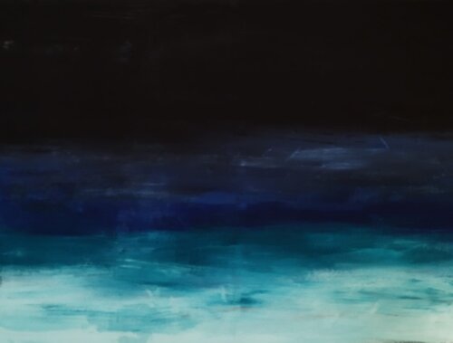 Dunkles Meer by Vinja Bergmann, Painting for Sale on Singulart