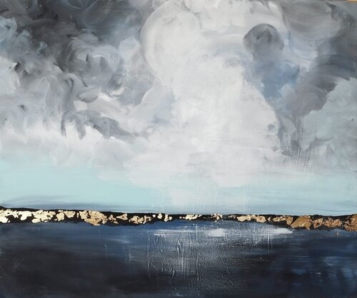 Dunkler Himmel by Vinja Bergmann, Painting for Sale on Singulart