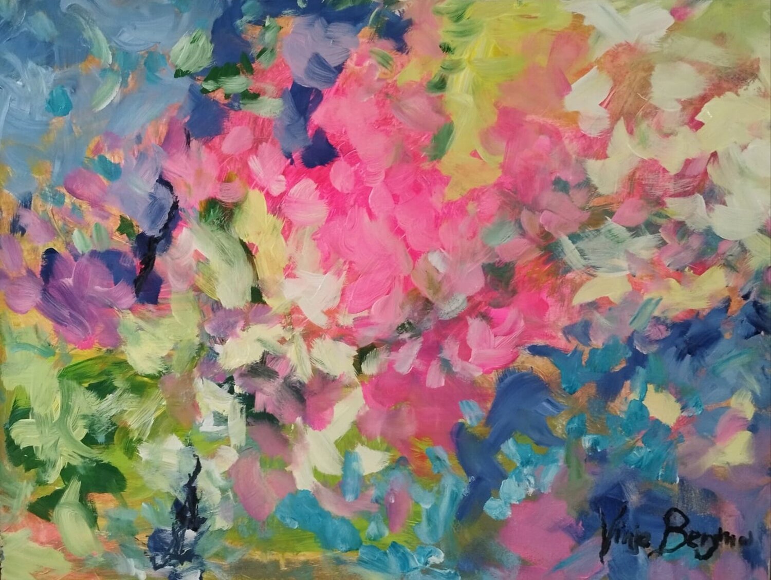 Blütenmeer Vinja Bergmann Original painting for sale