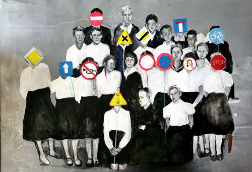 Koniec Gimnazjum van Agnieszka Banasiak, Schilderij te koop op Singulart