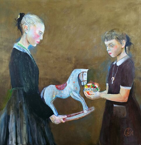 Klucz do naszych słów par Agnieszka Banasiak, Peinture en vente sur Singulart
